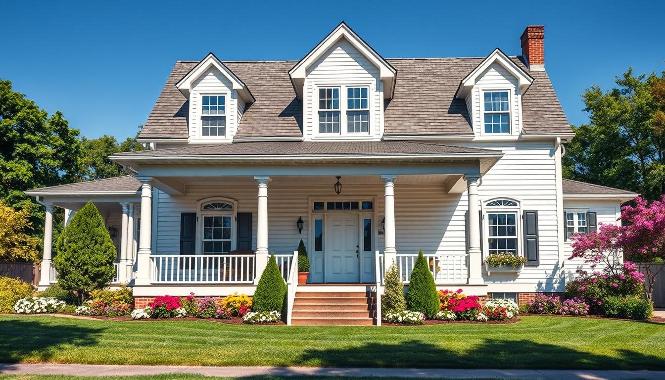 American classic house exterior design